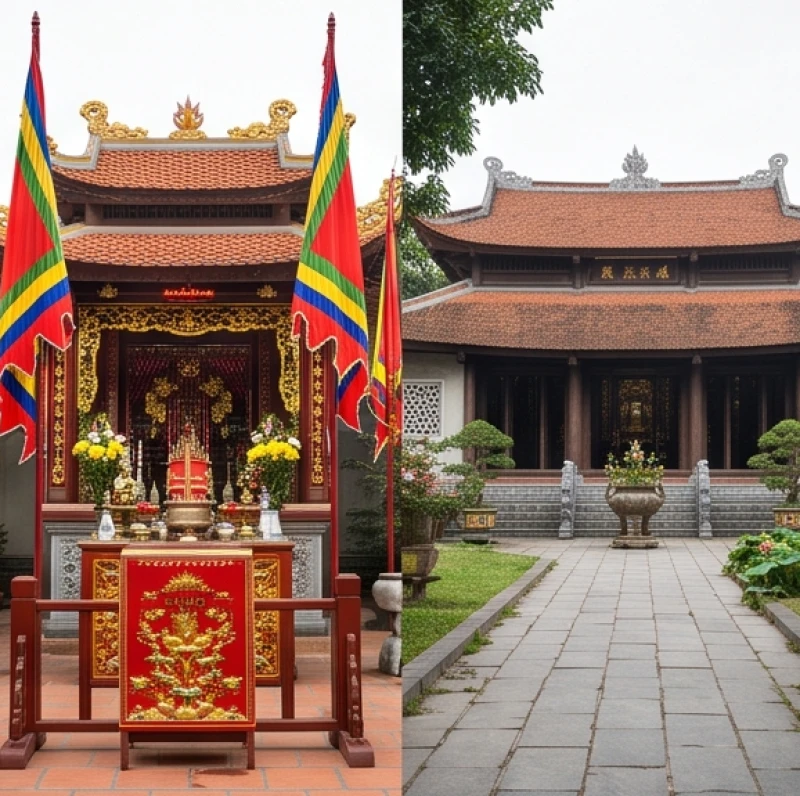 Mơ Thấy Đi Lễ Đền Là Điềm Báo Gì? Giải Mã Chi Tiết & Số Lộc 3 Sự khác biệt về kiến trúc và không gian thờ cúng giữa đền thờ thần linh và chùa chiền Phật giáo