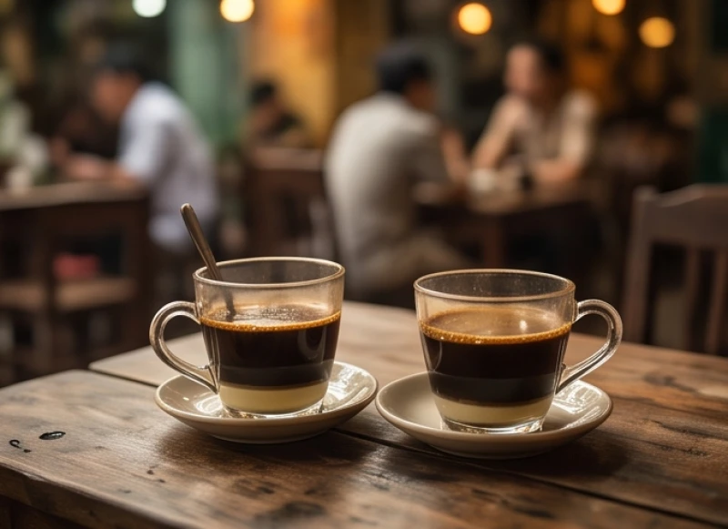 Mơ thấy người bạn đã mất: Giải mã điềm báo & việc cần làm 5 Hai tách cà phê đặt cạnh nhau trên bàn gỗ mộc mạc đại diện cho tình bạn