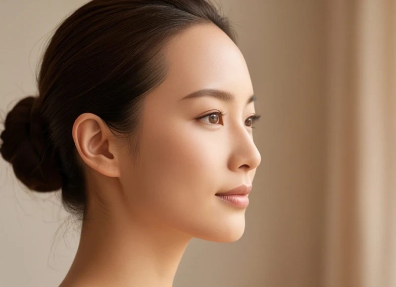 Tướng trán rộng: Cách nhận biết, luận giải vận mệnh và kiểu tóc 4 Hình ảnh so sánh góc nghiêng để phân biệt độ phẳng của vầng trán rộng với độ nhô của trán dô