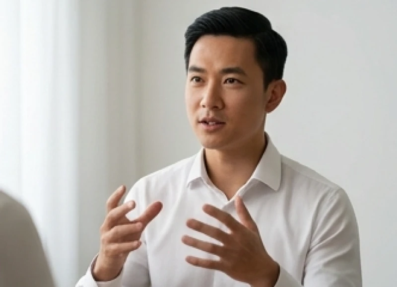 Người đàn ông giao tiếp lưu loát thể hiện tư duy nhạy bén qua tốc độ nhả chữ mạch lạc