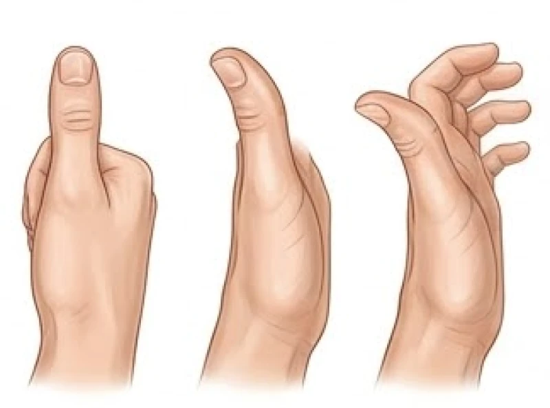Ngón cái cong ra sau: Ý nghĩa tướng số và góc đo chuẩn y khoa 5 Ba hình thái ngón tay cái hiển thị các mức độ uốn cong khác nhau từ thẳng đứng đến cong hơn 90 độ