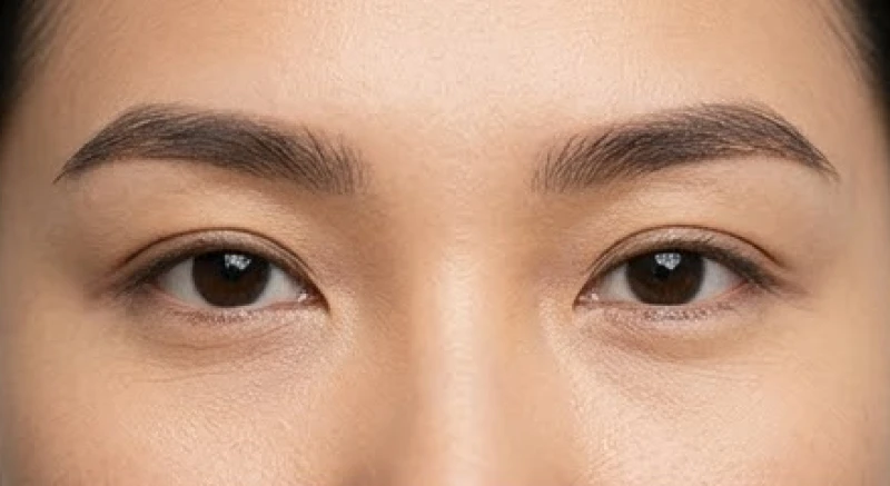 Đôi mắt sáng và hàng lông mày rõ nét đại diện cho giám sát quan và bảo thọ quan của hệ thống ngũ quan