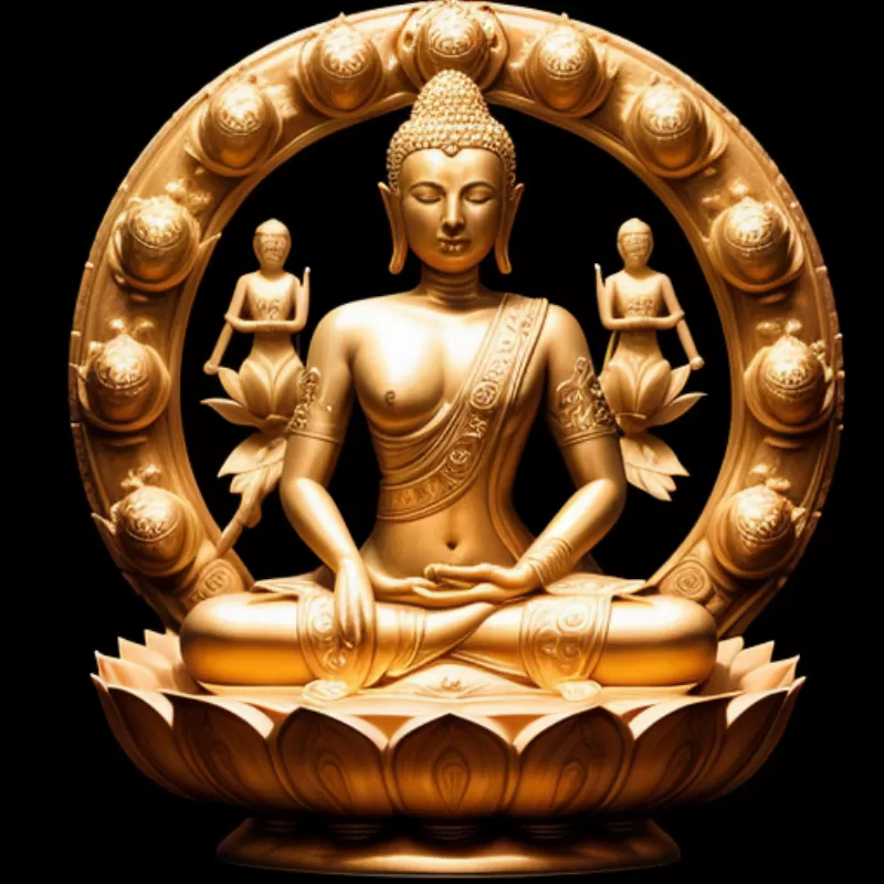 Hình ảnh Phật A Di Đà, Quan Thế Âm và Đại Thế Chí