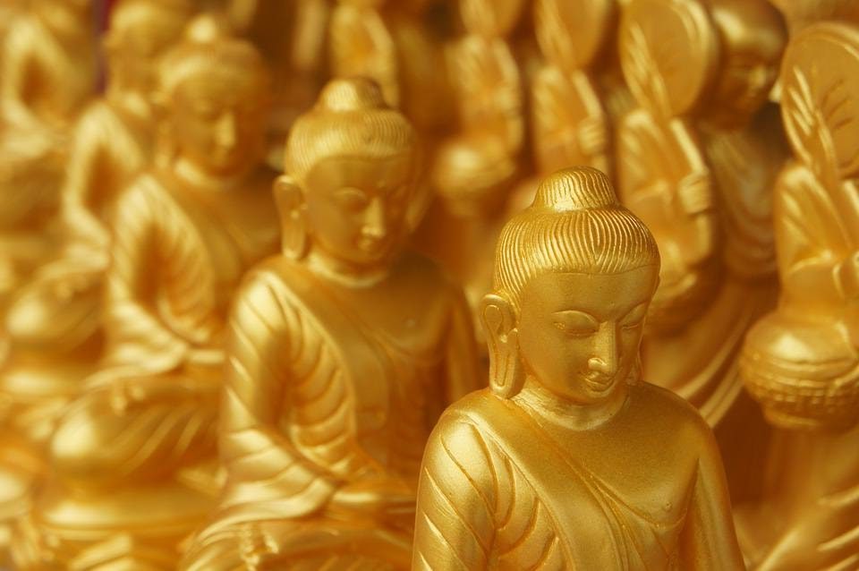 Phật độ là Phật giúp cho chúng ta phương tiện tức là giáo lý Tứ Diệu Đế, kinh điển, nhưng chính chúng ta phải tự mình nghiên cứu, tu tập, thực hành và sống đúng với chánh pháp thì mới có giải thoát, an vui và tự tại. Ảnh: Internet