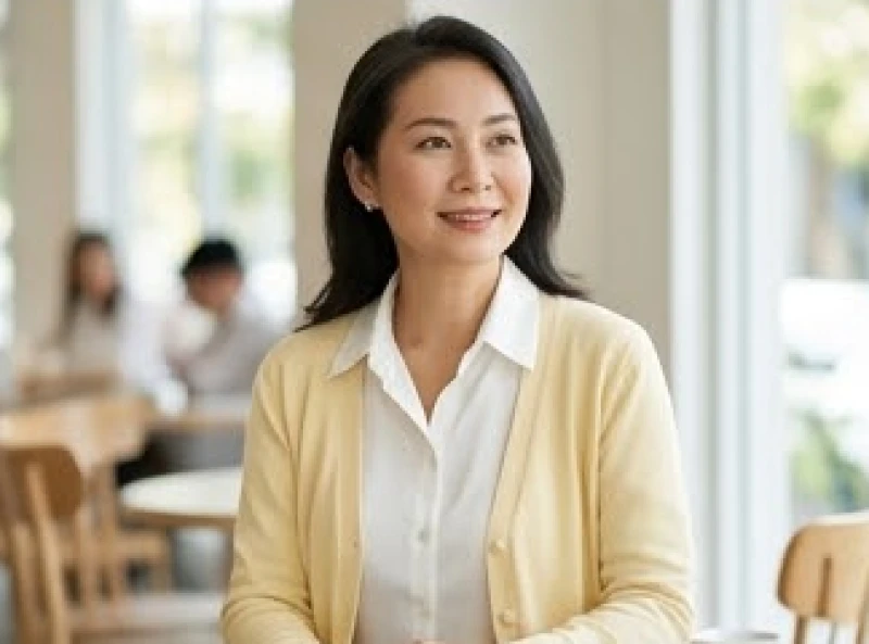 Màu trang phục hợp tuổi Ngọ: Tỷ lệ phối đồ chuẩn phong thủy 9 Áo sơ mi lụa trắng thanh thoát kết hợp cùng áo khoác cardigan màu vàng bơ nhạt nhã nhặn