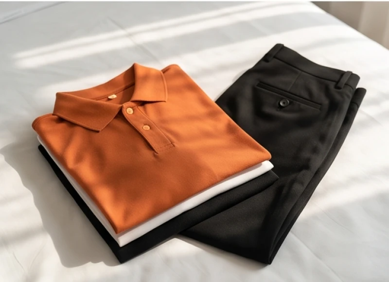 Chuẩn bị trang phục phỏng vấn với chiếc áo sơ mi màu cam hợp mệnh Thổ dành cho người tuổi Bính Tuất
