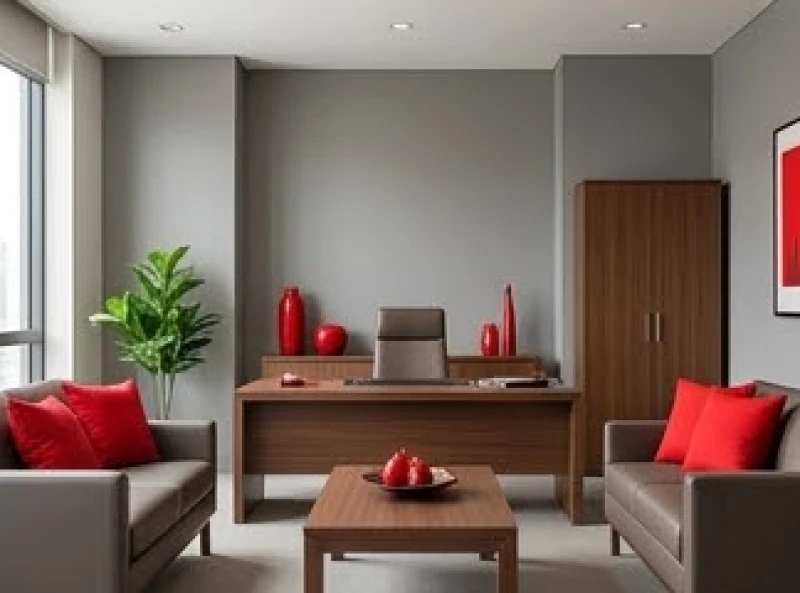 Tài lộc tuổi Ngọ: Cách xác định góc tụ tài bằng la bàn 8 Phòng làm việc ứng dụng tỷ lệ phối màu 60-30-10 hợp phong thủy