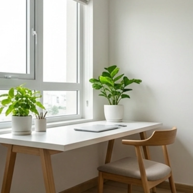 Không gian làm việc tại nhà có độ ẩm lý tưởng và nguồn sáng dồi dào giúp bảo vệ sức khỏe thị lực