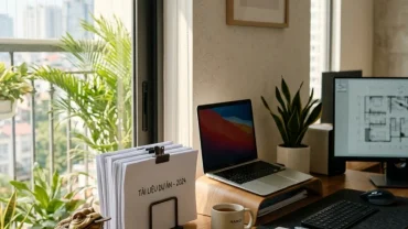 Không gian bố trí phong thủy bàn làm việc cho người tuổi dần giúp thu hút tài lộc và sự nghiệp thăng tiến