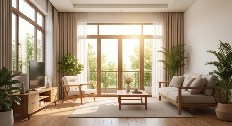 Hướng Thiên Y là gì: Bảng tra năm sinh và cách bố trí chuẩn 1 Bố trí không gian phòng khách đón ánh sáng tự nhiên theo quy tắc phong thủy Bát Trạch