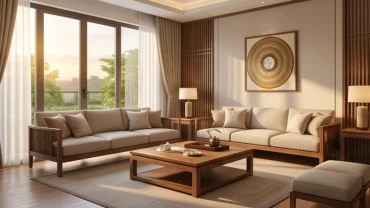Mô hình thiết kế không gian kiến trúc ứng dụng phong thủy bát trạch tối ưu hướng gió và ánh sáng