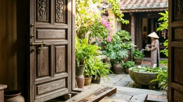 Bản vẽ thiết kế và la bàn định vị phong thủy cửa chính cho người tuổi thân chuẩn xác