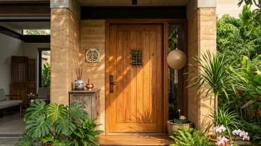 Thiết kế phong thủy cửa chính cho người tuổi tý giúp đón vượng khí và tài lộc vào nhà