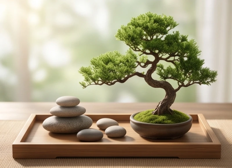 Mộc và Thổ tương sinh tương khắc trong ngũ hành qua hình ảnh cây và đất đá