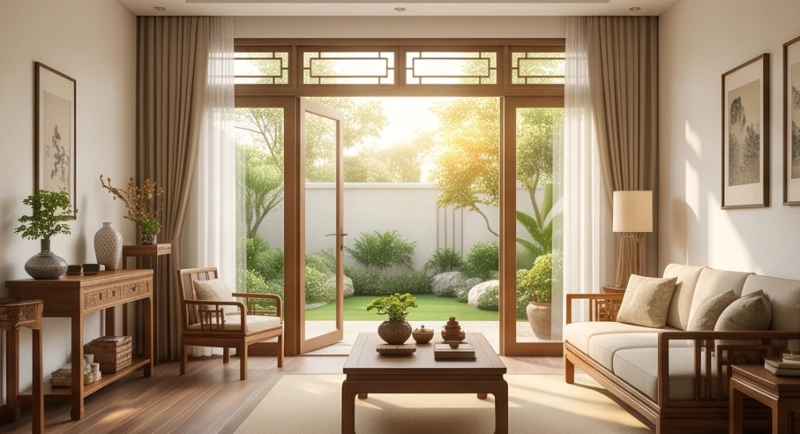 Nhâm Thìn 1952 hợp hướng nào: Bát Trạch chuẩn và cách hóa giải 1 Bố trí không gian phòng khách hợp phong thủy nhà ở hướng Đông Tứ Trạch cho gia chủ sinh năm 1952