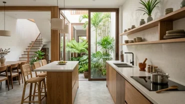 Bản vẽ bố trí phong thủy phòng bếp cho người tuổi tuất giúp hóa giải hung khí