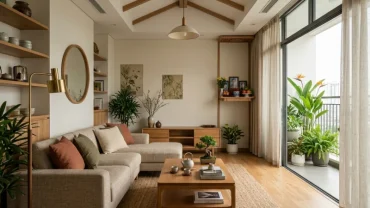 Mẫu thiết kế không gian nội thất sang trọng chuẩn phong thủy phòng khách cho người tuổi mùi mang lại vượng khí