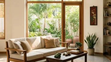 Mẫu thiết kế phong thủy phòng khách cho người tuổi thân giúp thu hút tài lộc và vượng khí