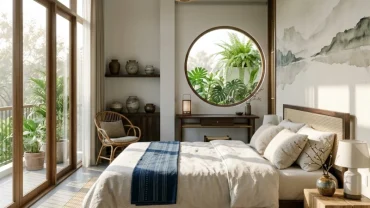 Không gian nội thất hiện đại chuẩn phong thủy phòng ngủ cho người tuổi Mão mang đậm dấu ấn văn hóa Việt Nam