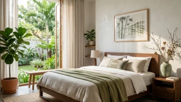 Không gian nội thất hài hòa chuẩn phong thủy phòng ngủ cho người tuổi tỵ