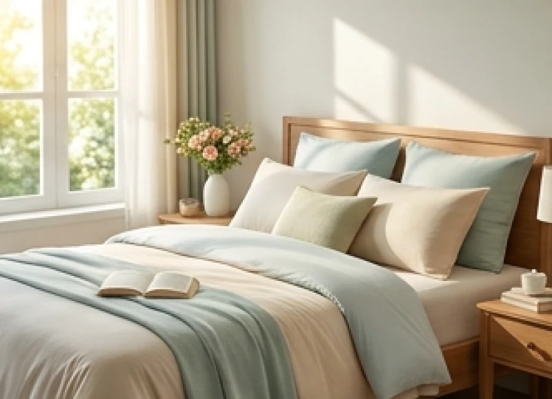 Tử Vi Tuổi Sửu Trọn Đời: Phân Tích Nam Nữ Mạng & 5 Nạp Âm 5 Phòng ngủ được sắp xếp gọn gàng với chăn ga màu sắc hợp phong thủy mang lại sự bình yên
