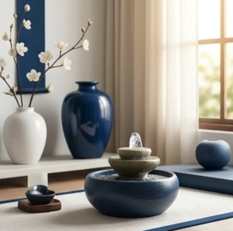 Tử vi trọn đời tuổi Giáp Dần 1974 nữ mạng: Luận giải và hóa giải 2 Sắp đặt phong thủy với tông màu xanh dương và trắng hợp mệnh Thủy cho nữ tuổi Giáp Dần 1974