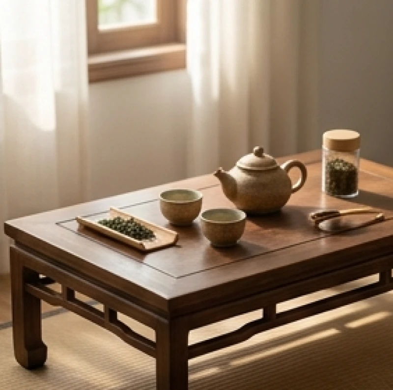 Một góc không gian trà đạo thanh tịnh dành cho người lớn tuổi tĩnh tâm dưỡng sinh
