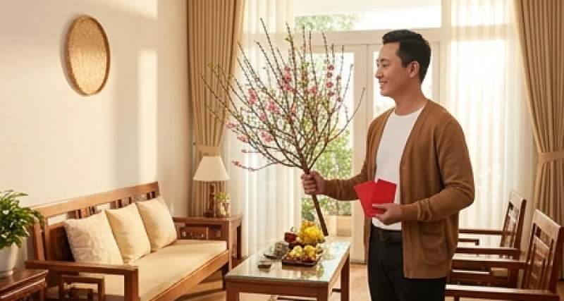 Gia chủ tuổi Dậu chọn người xông đất năm 2027: Phân tách nạp âm 2 Khách đến xông nhà mang theo cành lộc xuân và bao lì xì đỏ tươi trao cho chủ nhà