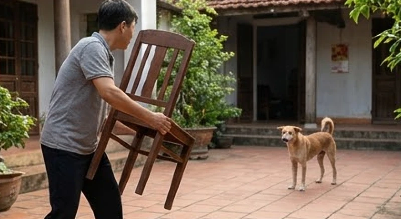 Chó vào nhà là điềm gì: Giải mã phong thủy và cách xử lý 5 Cách dùng vật cản như ghế hờ phía trước để bảo vệ bản thân khi đối diện với chó lạ hoảng loạn