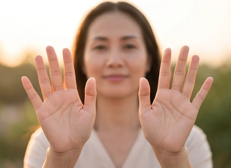 Chỉ tay chữ Nhất ở nữ: Luận tay trái, tay phải và cách hóa giải 8 Phụ nữ xòe cả hai bàn tay có chung nét tướng cắt ngang vô cùng hiếm gặp
