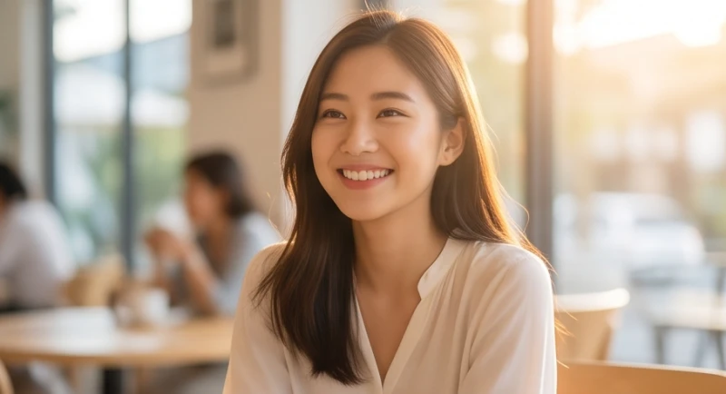Mơ thấy trai đẹp: Điềm báo theo mối quan hệ và bộ số tài lộc 2 Cô gái độc thân mỉm cười hạnh phúc trong ánh nắng dịu nhẹ, sẵn sàng mở lòng đón nhận những cơ hội tình cảm mới