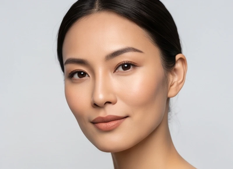 Gương mặt thanh tú của người phụ nữ mang nét tướng gò má cao đầy kiêu hãnh