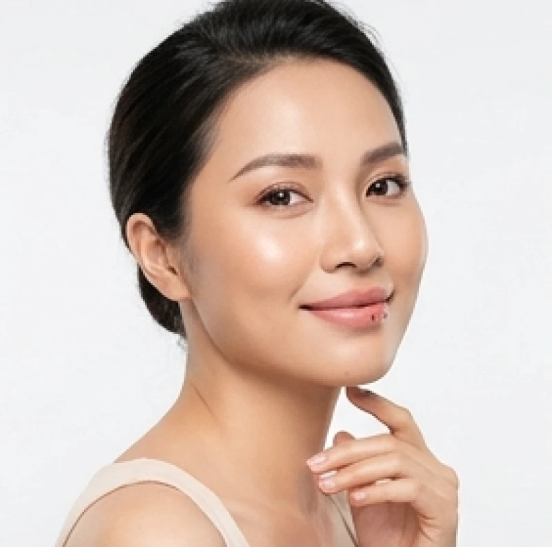 Nốt ruồi ở môi dưới nữ: Ý nghĩa vị trí & hướng dẫn tẩy an toàn 2 Vẻ đẹp duyên dáng của người phụ nữ có nốt ruồi môi dưới khi mỉm cười