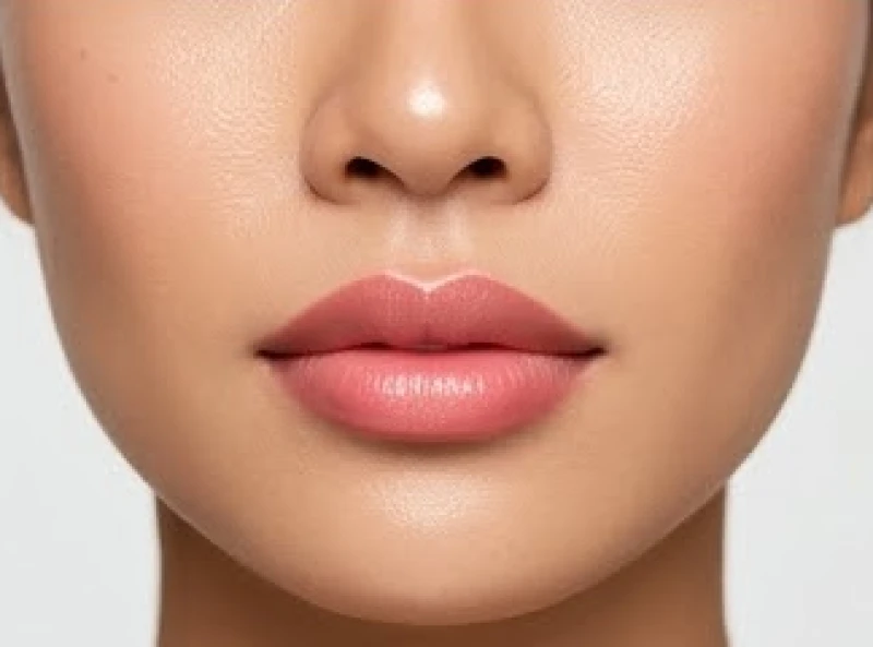 Nền môi tươi tắn rạng rỡ của nữ giới sau quá trình thực hiện kỹ thuật đưa phân tử mực trung hòa vào lớp biểu bì