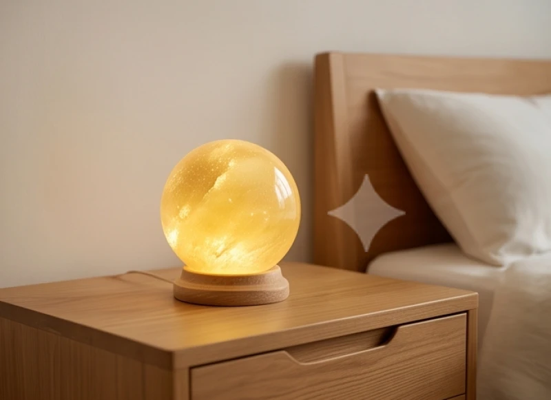 Tuổi Thìn hợp sinh con tuổi gì: Phân tích chéo mệnh vợ chồng 11 Quả cầu thạch anh vàng sáng bóng đặt trên tủ đầu giường bằng gỗ trong phòng ngủ