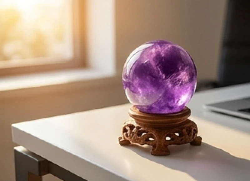 Tài Lộc Tuổi Sửu: Phương Pháp Chiêu Tài Chi Tiết Từng Năm Sinh 11 Quả cầu thạch anh tím rực rỡ đặt trang trọng tại góc làm việc thuộc hướng Tây Tứ Mệnh
