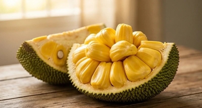 Những múi mít chín vàng ươm mọng nước bên trong lớp vỏ gai góc tượng trưng cho sự sinh sôi nảy nở
