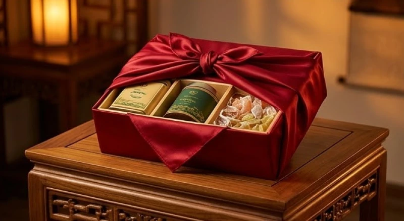 Hộp quà tết truyền thống sang trọng được chuẩn bị kỹ lưỡng để gửi lời tri ân sâu sắc đến đối tác