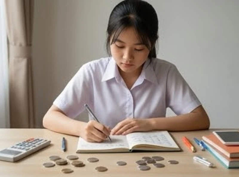 Tử vi tuổi Tân Mão 2011 năm 2027: Vận trình học tập & cách cúng 3 Nữ sinh ghi chép lại các khoản chi tiêu cá nhân vào một cuốn sổ nhỏ