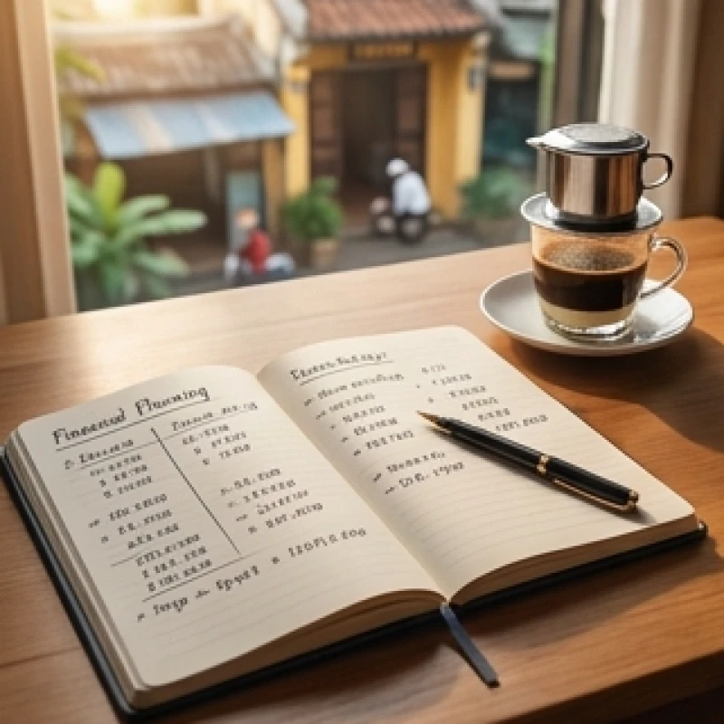 Sổ tay ghi chép kế hoạch chi tiêu cá nhân giúp giảm bớt căng thẳng khi mơ thấy buôn bán thua lỗ