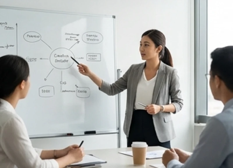 Quản lý trẻ tuổi Bính Tý điều hành buổi họp định hướng dự án và đưa ra giải pháp xử lý khủng hoảng