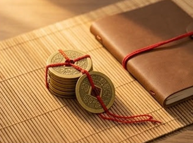Tuổi Thìn năm 2026 có phạm Thái Tuế không: Đánh giá Tam Tai 2 Đồng xu cổ phong thủy và sổ tiết kiệm tượng trưng cho việc chuẩn bị quỹ dự phòng rủi ro tài chính