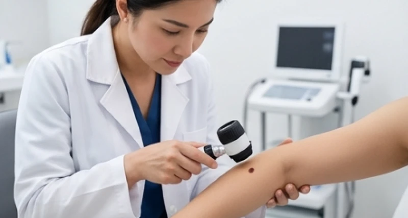 Các dấu hiệu cảnh báo ung thư hắc tố da qua quy tắc ABCDE về hình dáng và màu sắc nốt ruồi