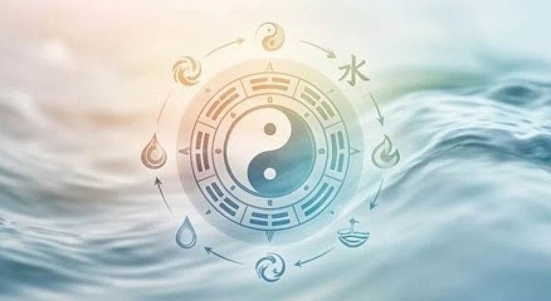 Mơ thấy cứu người chết đuối: Điềm báo, bộ số & mẹo hóa giải 6 La bàn phong thủy và các biểu tượng ngũ hành hòa quyện vào dòng nước nhẹ nhàng thể hiện quy tắc chọn số tài lộc