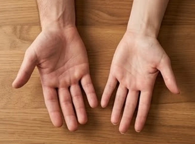Hai bàn tay trái và phải đặt ngửa trên mặt phẳng để xác định tay xem bói chuẩn xác