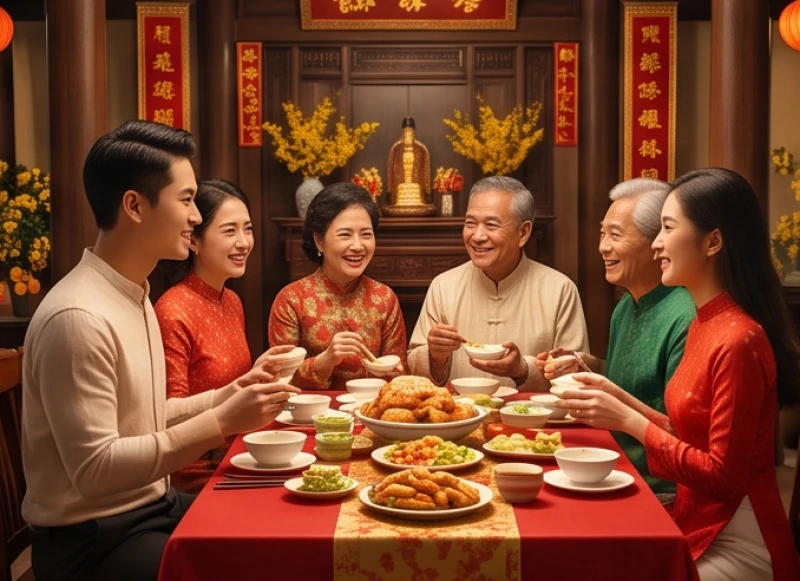 Mơ thấy chúc Tết: Giải mã chi tiết điềm báo và con số tài lộc 6 Bữa cơm ấm cúng chan hòa tiếng cười khi đến thăm hỏi và ra mắt gia đình người yêu đầu năm