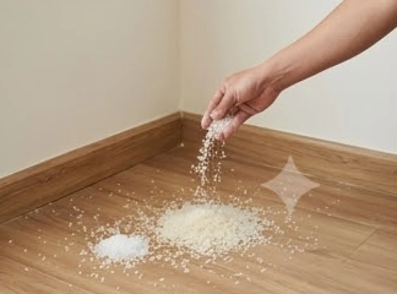 Gia chủ đi quanh nhà rắc đều hỗn hợp muối hạt và gạo tẻ vào các góc tối để xua đuổi tà khí