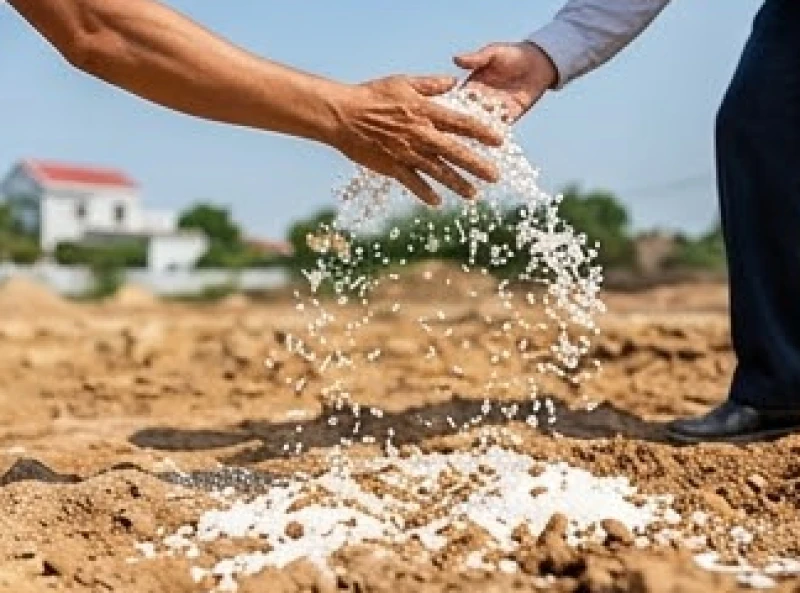 Văn khấn động thổ xây nhà: Bài cúng chuẩn và thủ tục trọn vẹn 9 Gia chủ dùng tay bốc muối và gạo từ đĩa rải đều ra các góc xung quanh ranh giới của khu đất mới