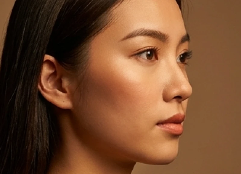 Xác định mốc ranh giới từ chân tóc đến ấn đường và chóp mũi trên khuôn mặt