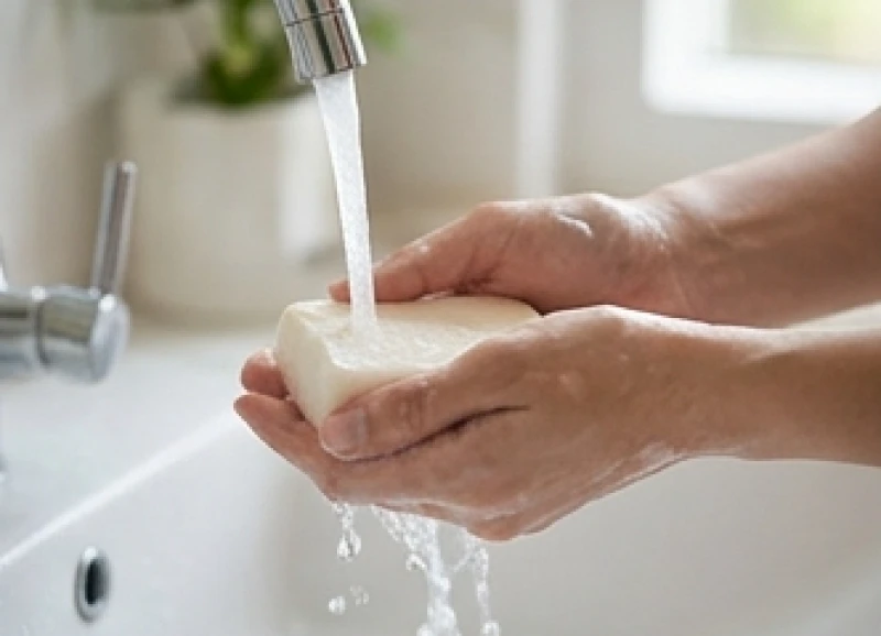 Văn khấn Phật hàng ngày tại gia: Bài cúng chuẩn nghi thức 6 Gia chủ rửa tay cẩn thận bằng xà phòng dưới vòi nước chảy trước khi dâng hương